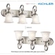 A thumbnail of the Kichler 45056 The Kichler Monroe Collection can be installed with glass up or down.