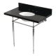 A thumbnail of the Kingston Brass KVPK3622K8 Black Granite / Polished Chrome