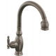 Kohler K-690-G Brushed Chrome Vinnata Single-Hole or Three-Hole Kitchen Sink Faucet with Pull ...