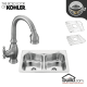 A thumbnail of the Kohler K-3369-4/K-691 Brushed Chrome Faucet