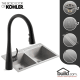 A thumbnail of the Kohler K-3820-4/K-596 Matte Black Faucet