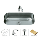 A thumbnail of the Kohler Undertone-K-3376-Package Stainless Sink / Polished Chrome Basket Strainer
