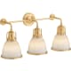 A thumbnail of the Kohler Lighting 32283-SC03 32283-SC03 in Brushed Modern Brass - Light On