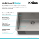 A thumbnail of the Kraus KHU100-28 Kraus-KHU100-28-Undermount Design