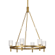 A thumbnail of the Kuzco Lighting CH338632 Vintage Brass / Clear Crystal