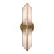 A thumbnail of the Kuzco Lighting WV332815 Vintage Brass / Clear Ribbed Glass