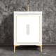 A thumbnail of the Linkasink VAN24-024 White / Polished Brass with White Prism Glass