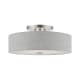 A thumbnail of the Livex Lighting 46744 Brushed Nickel / Shiny White Accents