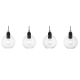 A thumbnail of the Livex Lighting 48976 Black / Brushed Nickel Accents
