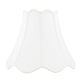 A thumbnail of the Livex Lighting S559 White Top/Bottom Scallop Shantung Silk Bell Shade with Fancy Trim