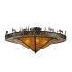A thumbnail of the Meyda Tiffany 110338 Mahogany Bronze / Amber Mica