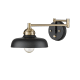 A thumbnail of the Millennium Lighting 15001 Matte Black / Vintage Brass