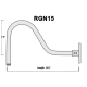 A thumbnail of the Millennium Lighting RGN15 Alternative View