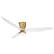 A thumbnail of the MinkaAire Hourglass 58 LED Legacy Brass / Flat White