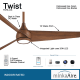 A thumbnail of the MinkaAire Twist Twist Detail