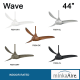 A thumbnail of the MinkaAire Wave 44 Wave 44 Finishes