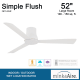 A thumbnail of the MinkaAire Simple Flush 52  Simple Flush 52