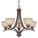 Minka Lavery 1425 281 Harvard Court Bronze 5 Light 23 quot Height 1 Tier