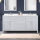 A thumbnail of the Miseno MV-TAHO72-15VKC Dove Grey / White Cultured Marble