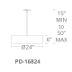 A thumbnail of the Modern Forms PD-16824 Modern Forms-PD-16824-Line Drawing