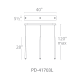 A thumbnail of the Modern Forms PD-41703L Line Drawing