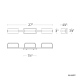 A thumbnail of the Modern Forms WS-63027 Line Drawing