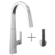 A thumbnail of the Moen S75005 Chrome Faucet with Matte Black and Chrome Handle