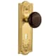 A thumbnail of the Nostalgic Warehouse MEABRN_MRT_214_KH Unlacquered Brass
