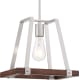 A thumbnail of the Nuvo Lighting 60/6882 Brushed Nickel / Nutmeg Wood
