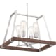 A thumbnail of the Nuvo Lighting 60/6883 Brushed Nickel / Nutmeg Wood