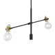 A thumbnail of the Nuvo Lighting 60/6988 Black / Brass Accents