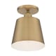 A thumbnail of the Nuvo Lighting 60/7321 Brushed Brass / White Accents