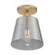 A thumbnail of the Nuvo Lighting 60/7323 Brushed Brass / Smoked Glass