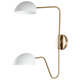 A thumbnail of the Nuvo Lighting 60/7393 Matte White / Burnished Brass