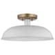 A thumbnail of the Nuvo Lighting 60/7490 Matte White / Burnished Brass