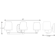 A thumbnail of the Progress Lighting P300018 Line Drawing