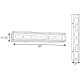 A thumbnail of the Progress Lighting P300136 Line Drawing