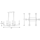 A thumbnail of the Progress Lighting P400114 Line Drawing