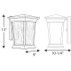 A thumbnail of the Progress Lighting P6069-LED Line Drawing