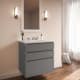 A thumbnail of the Robern 30-00NB00003 Matte Gray Glass Vanity with White Top