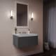 A thumbnail of the Robern 30-00TB00001 Matte Gray Glass Vanity with White Top