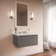 A thumbnail of the Robern 36-00NB00001 Matte Gray Glass Vanity with White Top