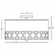 A thumbnail of the Robert Abbey Addison Drum Flushmount Robert Abbey-Addison Drum Flushmount-Line Drawing