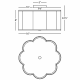 A thumbnail of the Robert Abbey Axis 16 Flushmount Robert Abbey-Axis 16 Flushmount-Line Drawing