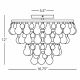 A thumbnail of the Robert Abbey Bling Flushmount Robert Abbey-Bling Flushmount-Line Drawing