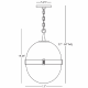 A thumbnail of the Robert Abbey Brighton Ball Pendant Robert Abbey-Brighton Ball Pendant-Line Drawing