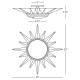 A thumbnail of the Robert Abbey Cosmos Flushmount Robert Abbey-Cosmos Flushmount-Line Drawing
