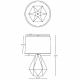 A thumbnail of the Robert Abbey Delta TL Robert Abbey-Delta TL-Line Drawing