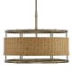 A thumbnail of the Savoy House 7-7771-6 Warm Brass / Natural Rattan