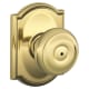 A thumbnail of the Schlage F40-GEO-CAM Polished Brass